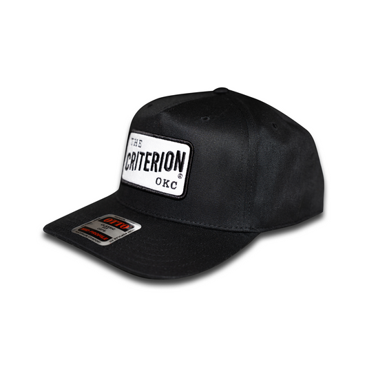 Solid Black Trucker Hat with Solid Back